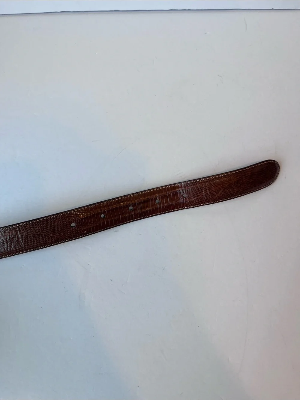 Vintage WCM New York Brown Leather Belt